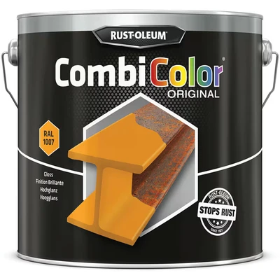 Image of RUST OLEUM 7348.2.5 Combicolor Original, Superior Metal Protection, Direct To Rust, Safety yellow RAL 1007