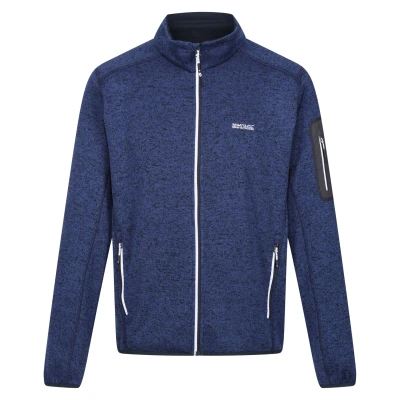 Image of Regatta Mens Newhill Marl Full Zip Fleece Jacket (Navy) Size 3XL