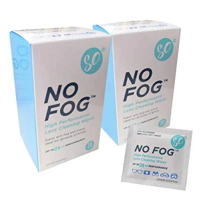 Image of SO NO Fog Anti Wipes, Steamed Up Glasses, Glasses Cleaning, Lens Cleaning 60 Pack