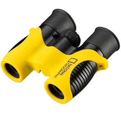 Image of National Geographic 6x21 children&#039;s binoculars, robust and handy binoculars with rubber housing, including bag strap