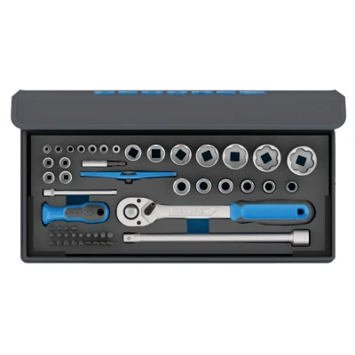 Image of Gedore Socket set 1/4&quot;+1/2&quot; 52 pcs