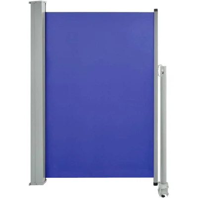 Image of vidaXL Patio Retractable Side Awning 120x300 cm Blue