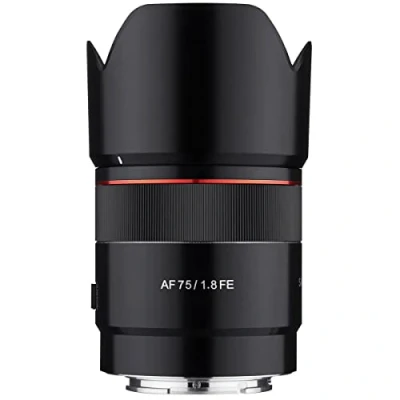 Image of Samyang AF 75mm F1.8 Compact Auto Focus Telephoto Lens for Sony FE Mount, Black (SYIO75AF E)