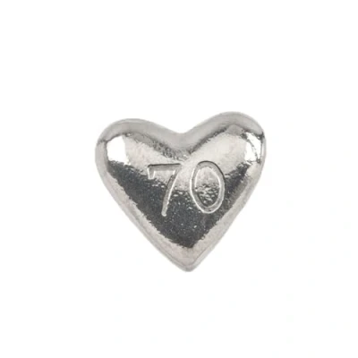 Image of Metal Planet Ltd 70 A pewter mini heart shaped pocket token
