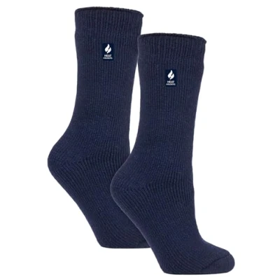 Image of HEAT HOLDERS 2 Pack Ladies Thermal Socks Warm Winter for Womens Original (4 8, Indigo)