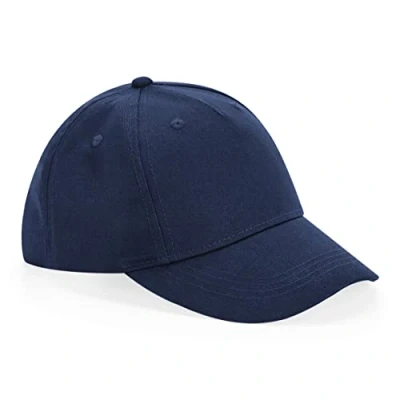 Image of Beechfield B63B Junior Organic Cotton 5 Panel Cap Navy