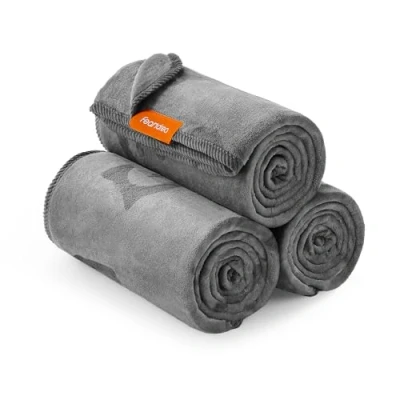 Image of Feandrea Pet Blankets, 3 Pack Dog Blankets Washable, XL, 152 x 127 cm, for Medium and Large Dogs, Flannel Couch Cover Protector, Slate Grey PPB015G01