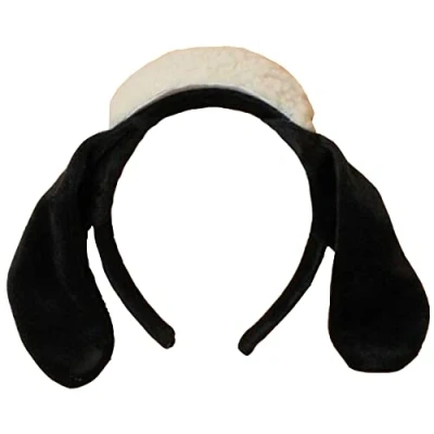 Image of jokeshop Wooly Shaun the Sheep Ears on Headband Adult Fancy Dress Costume Book Day Animal