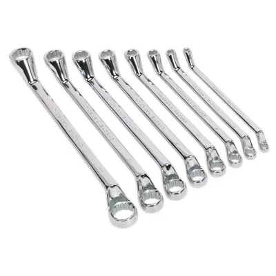 Image of Siegen Deep Offset Ring Spanner Set 8pc Metric