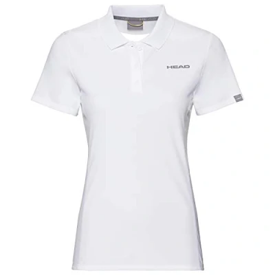 Image of HEAD Kid&#039;s Club Tech Girls Polo Shirt, White, X Large