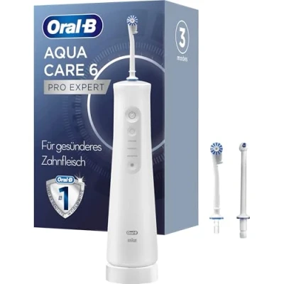 Image of Oral B Aquacare Pro Expert Cordless Dental Irrigator with Oxyjet Technology White