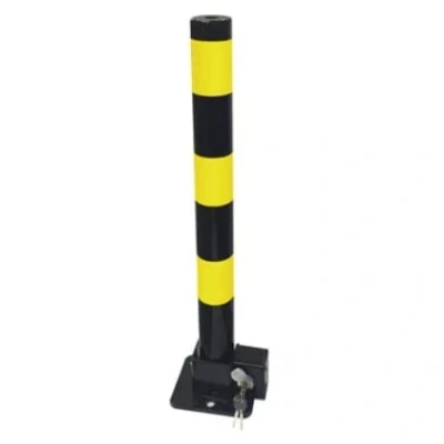 Image of Folding Parking black/Yellow Post 600mm x 60mm…