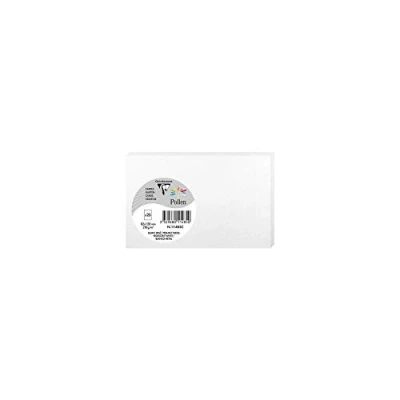 Image of Clairefontaine Ref 11485C Pollen Iridescent Card (Pack of 25 Sheets) 82 x 128mm Sized, 210gsm Grained Card, Acid Free, Inkjet &amp; Laser Printer Compatible White
