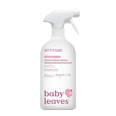 Image of ATTITUDE Toy and Surface Cleaner, EWG Verified Multi Products, Vegan, Naturally Derived Multipurpose Cleaning Spray, Unscented, 800 mL
