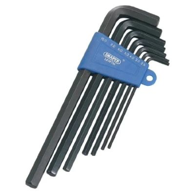 Image of Draper 66438 7 piece metric long hexagon key set