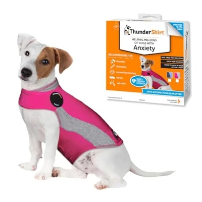 Image of THUNDERSHIRT mens PINK Dog Anxiety Jacket, Pink, Small UK