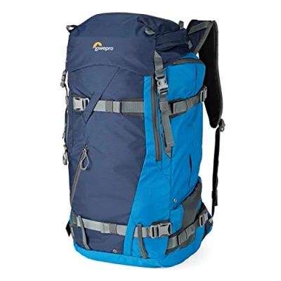Image of Lowepro Powder BP 500 AW Outdoor Backpack (Blue) for Walking, Hiking, Trekking and Winter Sports Photo/Video Equipment Personal Items (Fits DSLR/Mirrorless Accessories) LP37231 PWW