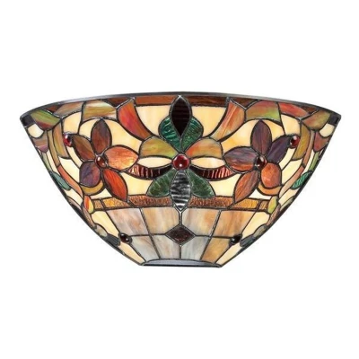Image of Kami 2 Light Tiffany Uplighters Vintage Bronze, E14