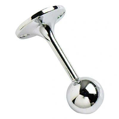 Image of Merriway BH01996 (2 Pcs) CP Towel Rail End Support Bracket, Chrome Plated 19mm (3/4 inch) Pack of 2 Pieces
