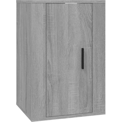 Image of vidaXL Wall Mounted TV Cabinet Grey Sonoma 40x34.5x60 cm
