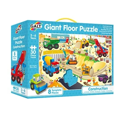 Image of Galt Toys, Giant Floor Puzzle Construction Site, Puzzles for Kids, Ages 3 Years Plus
