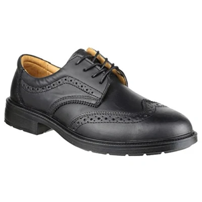 Image of Amblers Safety Mens FS44 Brogue in Black Size 9 UK
