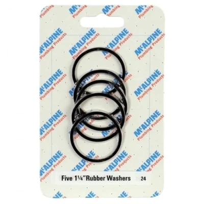 Image of Mcalpine CARD 24 Five 1.25&quot; Rubber Washers RW1 x 5