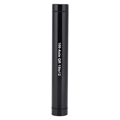 Image of Yosoo Health Gear Bike Thru Axle Hub Adapter, 15mm to 12mm Bicycle Wheel Fork Front Adapter Quick Release Skewer(black)