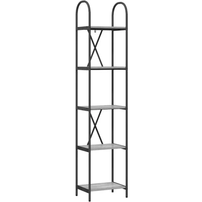 Image of vidaXL Bookshelf Grey sonoma 40 x 30 183 cm Engineered wood