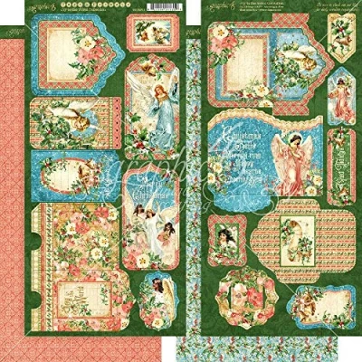 Image of GRAPHIC 45 Joy to The DIE CUTS TAG/Pocket, Multi, One Size