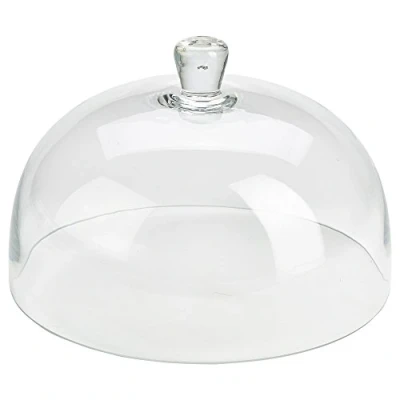 Image of Genware GCC30 Cake Stand Cover, Glass, 29.8 cm x 19