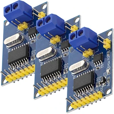 Image of AZDelivery Mini MCP2515 CAN Bus Module TJA1050 SPI Receiver 5V TE534 5mA Development Board compatible with Arduino Including E Book! (Pack of 3)