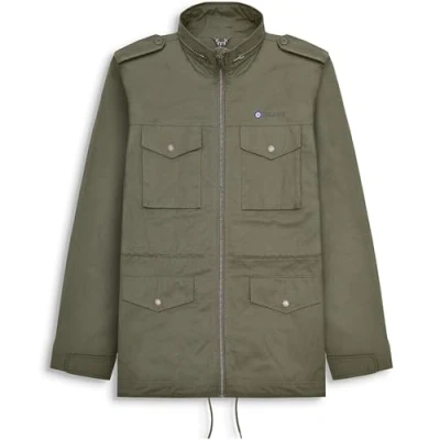Image of Lambretta Mens M 65 Military Multiple Pockets Warm Winter Jacket Coat L