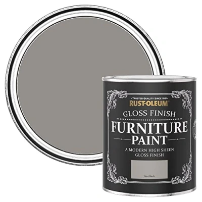 Image of Rust Oleum Grey Furniture Paint in Gloss Finish Gorthleck 750ml
