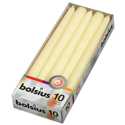 Image of Ivyline &quot;Bolsius Tapered Dinner Candles , &quot;&quot;Ivory box 10&quot;&quot;&quot;, 103600352205