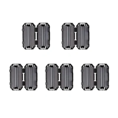 Image of HUAREW Noise Suppressor Cable Clamp Black Clip Type Ferrite Ring RFI EMI for 3.5mm (Pack of 5)