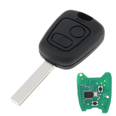 Image of ePathChina® 433MHz 2 Buttons Remote Car Key with PCF7961 Chip and HU83 Blade for Citroen 73373067C / Peugeot 307 2000 2017