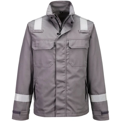 Image of Portwest Bizflame Work+ FR Jacket Grey Large