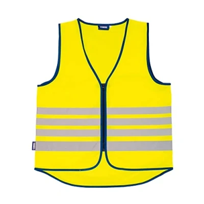 Image of ABUS Lumino Reflex vest safety for better visibility by day and night adults with zip size L