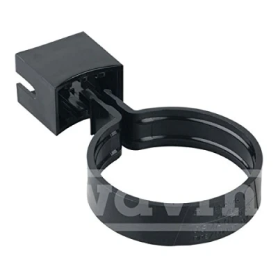 Image of Pack of 2 x Osma 0T033B (Black) concealed screw pipe or socket bracket 68mm (2.5&quot;)