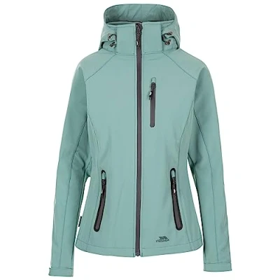 Image of Trespass Womens Softshell Jacket Zip Off Hood with 3 Zips Bela II