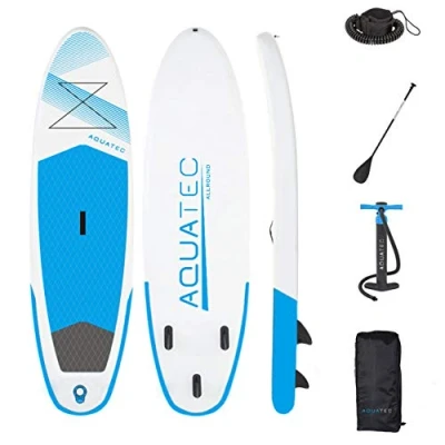 Image of AQUATEC Inflatable Paddle Board Premium 6&#039;&#039; Thick SUP Boards for Intermediate &amp; Pro Paddlers Paddle, Pump and Carry Bag Included (Cruiser (Pro), 11ft 6in)
