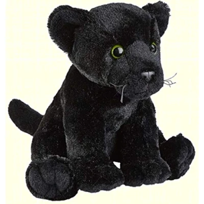 Image of EGwine Ravensden Soft Toy Black Panther Sitting 26cm
