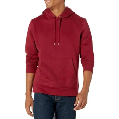 Image of Amazon Essentials Men&#039;s Hooded Fleece Sweatshirt (Available in Big &amp; Tall), Red, XL
