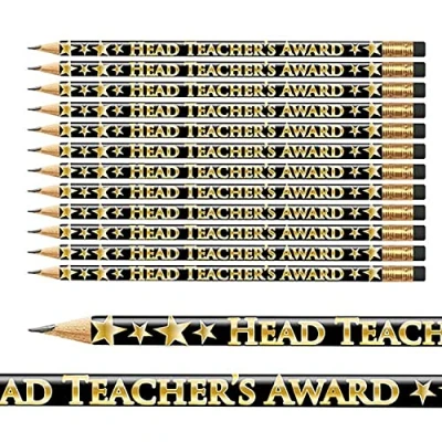 Image of 12 Head Teachers Award Childrens Pupils School Reward Pencils Primary Teaching Services