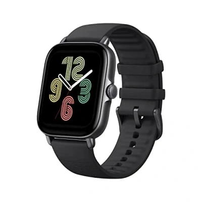 Image of Amazfit GTS 3 42mm Smart Watch sports with 150+ modes, GPS, 5 ATM Waterproof, Alexa Built in, Fitness Heart Rate, SpO2, Sleep, Stress, Female Cycle Monitoring, Black