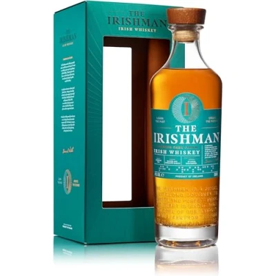 Image of The Irishman Caribbean Cask Finish Blended Irish Whiskey Triple Distilled From 100 Percent Barley and Rum Aged Single Malt Pot Still Blend 46 Alcohol Volume 70 cl (0,7 L)