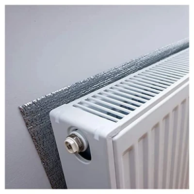 Image of Radiator Bubble Insulation Foil Reflector Roll DIY Wrap Thermal Barrier Heat Reflective with Self Adhesive for Attic, Shed, Garage, Duct, Wall Roof Saves Energy(1x