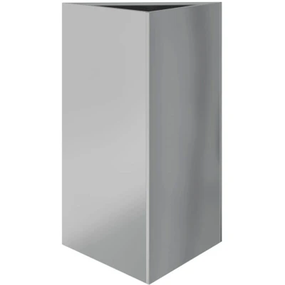 Image of vidaXL Garden Planter Triangular 50x43x75 cm Galvanized Steel