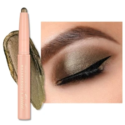 Image of Oulac Twist Up Eyeshadow Pencil Waterproof Creamy Stick Blendable Texture, Vegan &amp; Cruelty Free Eye Makeup, 1.25g, 03 Sweet and Sour